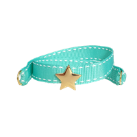 Bracciale Baroni Gioielli Donna in Tessuto NORA PFEIFFER STELLA VERDE ACQUA - NORA PFEIFFER STELLA VERDE ACQUA